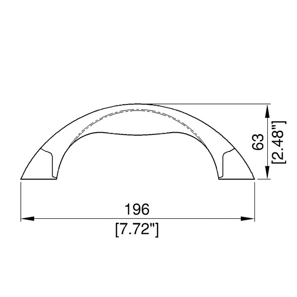 Maniglia model curved