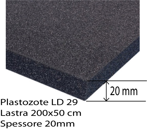Plastozote LD29 spessore 20 mm