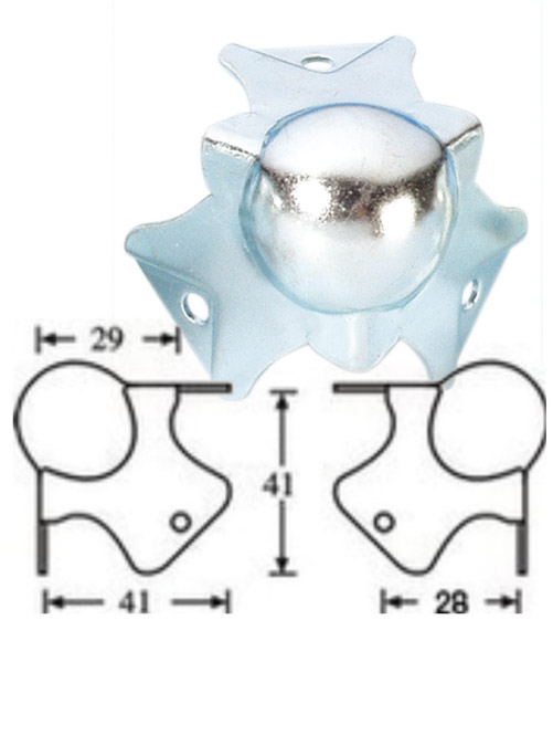 Paraspigolo bombato sagomato per angolare 22x22