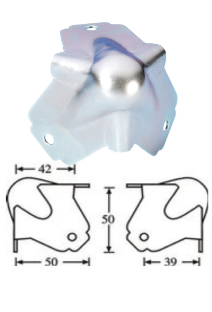 Paraspigolo medio 3 gambe