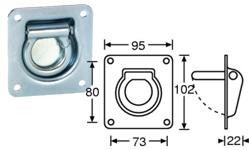 ANELLO CON MOLLA AD INCASSO PER SOSPENSIONE CASSE