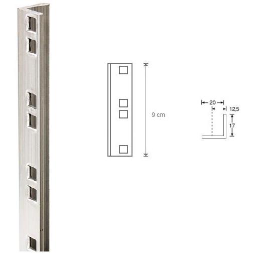 Coppia montante rack in alluminio 2 Unit