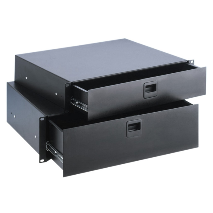 Cassetto montaggio rack 3 unit con chiave