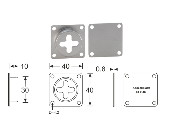 Inserto in metallo Case Connection System