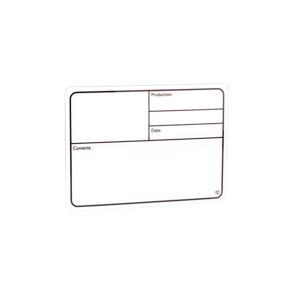 Targhetta Scrivibile in plastica bianca autoadesiva 177x127mm