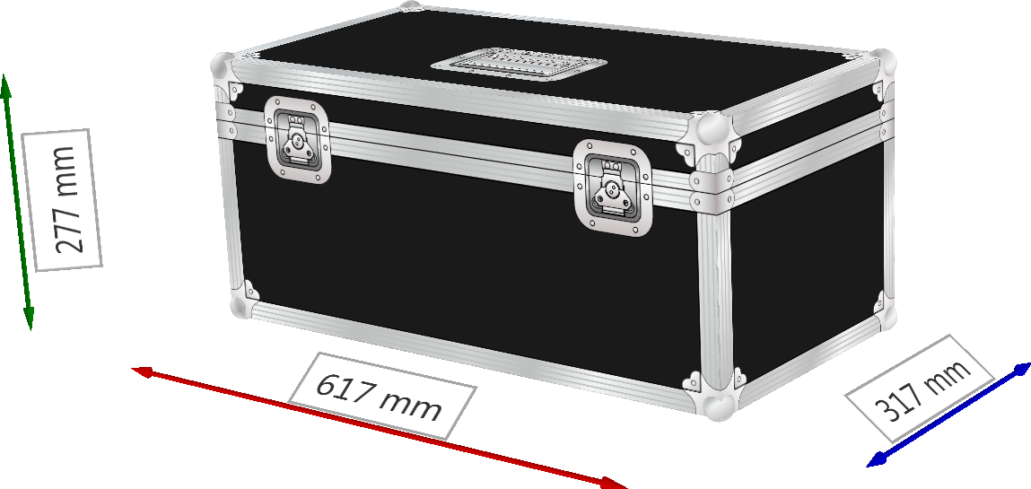 Flightcase Bauletto L600 P300 H260