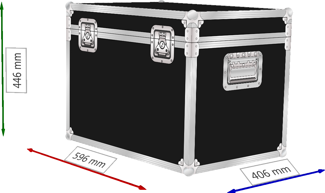 FLIGHTCASE PER 4 MINI TESTE Stairville MH-100