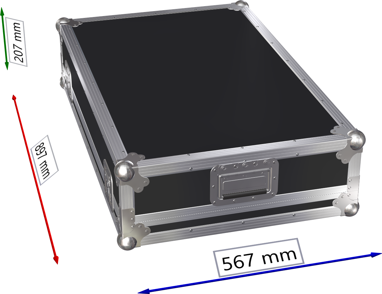 FLIGHTCASE PROFESSIONAL PER MIXER ETC CONGO KID