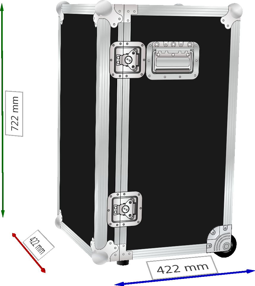 FLIGHTCASE PROFESSIONAL BAULETTO TROLLEY