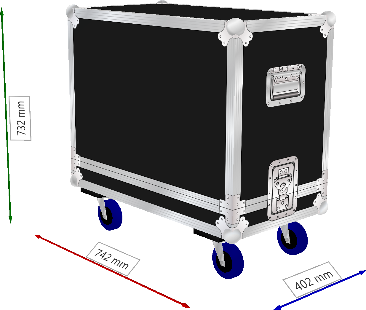 FLIGHTCASE PROFESSIONAL PER FENDER TWIN AMP