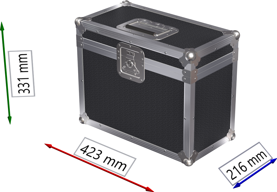 FLIGHTCASE PER 2 MINI TESTE MOBILI