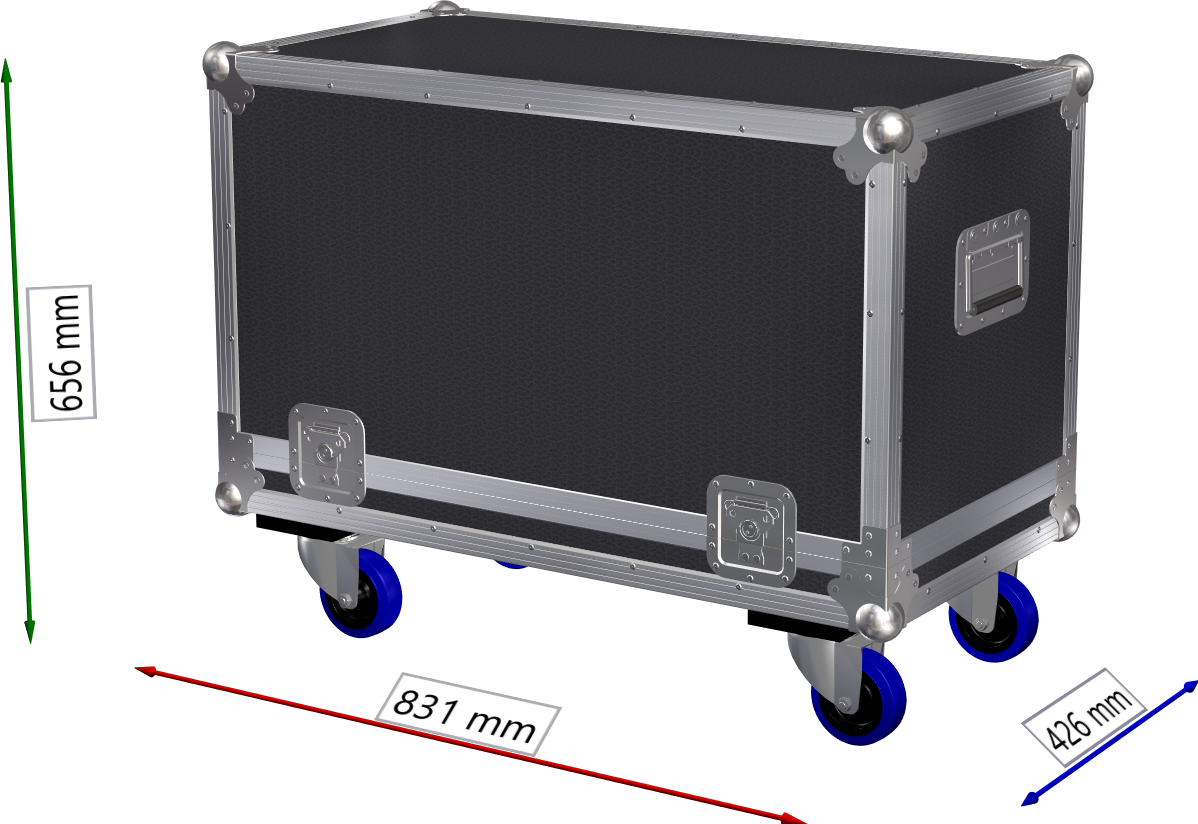Flightcase professional Mesa Boogie Rectifier 2x12 cab